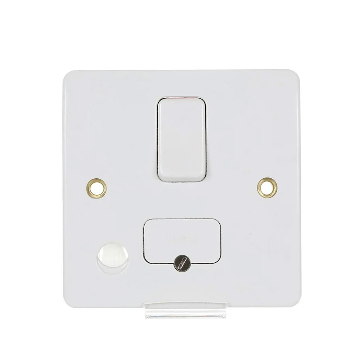 MK K1030WHI 13A DP Switched Fused Spur With Front Flex Outlet Logic