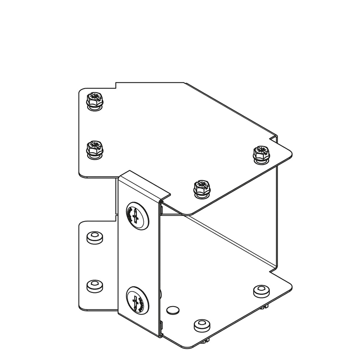 MGR44BL | Legrand | Steel Trunking | 100mm 45° Gusset Bend Interior ...