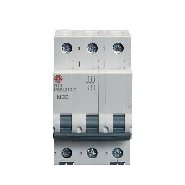 PSBL310-D | WYLEX | 10a Triple pole Type D MCB | 10amp TP MCB | 10amp ...