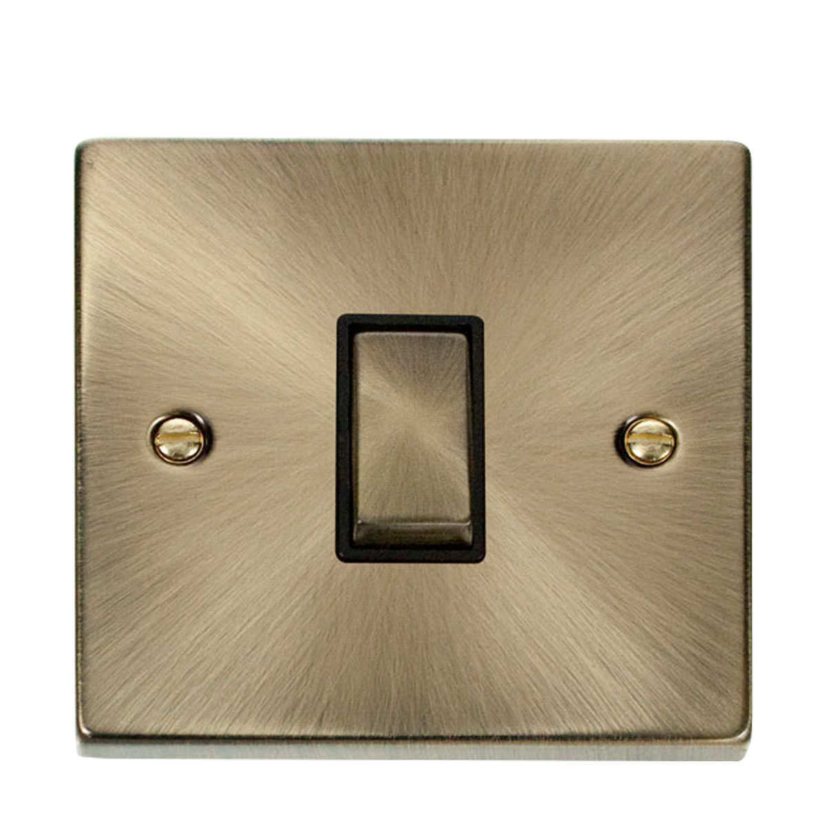 Scolmore | VPAB411BK | 10AX Ingot 1 Gang 2 Way Plate Switch Antique ...