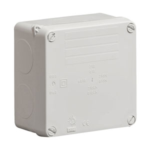 WIB1 | 815LH | WISKA UK | Grey Square weatherproof Junction Box 110 x ...